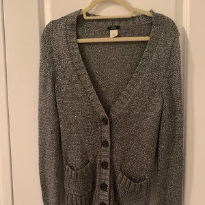 J Crew Silver Knit Sweater